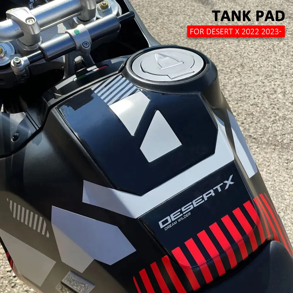 

For Ducati DesertX Desert X RR22 2023 2022 Motorcycle Accessories 3D Gel Epoxy Resin Sticker Tank Pad Protection Kit