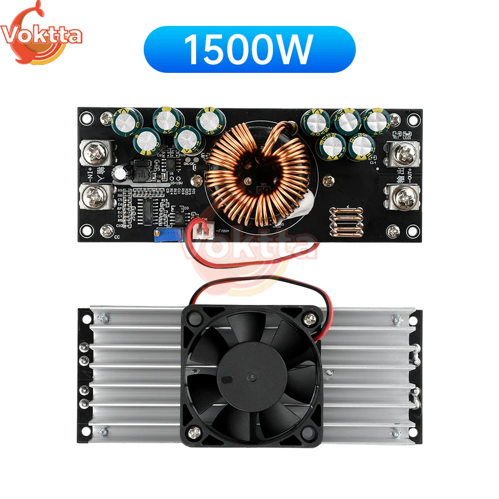 

Понижающий преобразователь постоянного тока 1500 Вт, 50 А, 1200 Вт, 30 А, понижающий модуль питания 15 В-90 В до 2,5 В-72 В, понижающий адаптер, регулятор напряжения