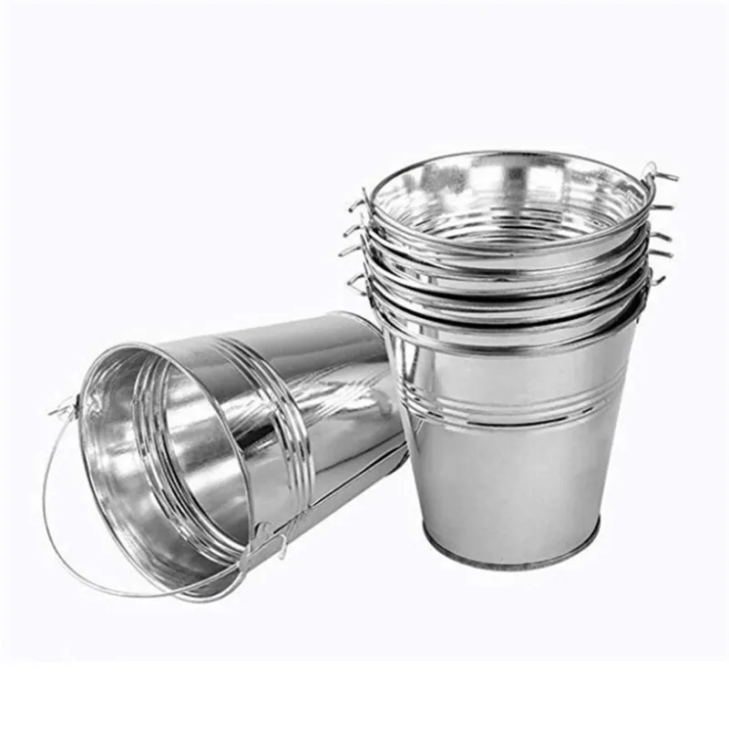 Металлическая мини-Ведерко для свадьбы дня рождения девичника цветочный горшок