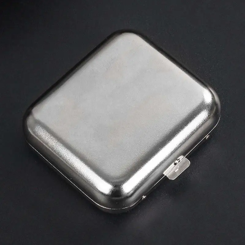 

Office Home Pocket Ashtray Stainless Steel Ashtrays With Lid Detachable Patch Ashtray Case Organizer Auto Supplies Car Portable