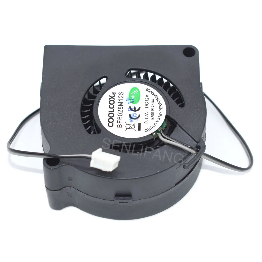 Вентилятор охлаждения 12 В BF6028M12S CDM6028S Новый 6 см вентилятор для COOLCOX FZN 60*60*28 мм 0.12A 2