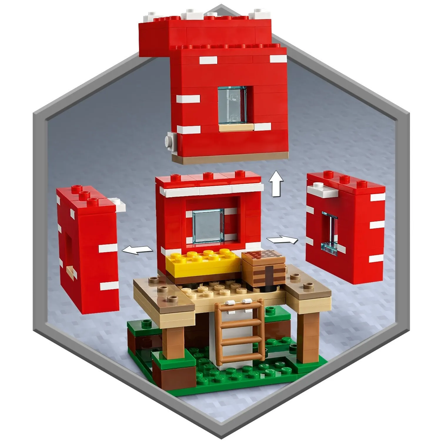 Конструктор LEGO Minecraft 21179 Грибной дом |