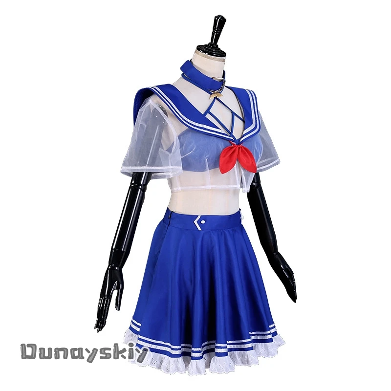 Аниме виртуальный YouTuber Shylily Lily Косплей Костюм じ presentationい Sailor Suits Летние купальники s-xl Bikini Woman Сексуальные ролевые костюмы (art.: 3920cf600b34f) - 3920cf600b34f