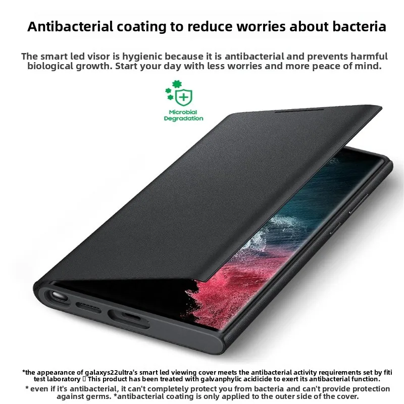 Фото Умный светодиодный чехол для Samsung GALAXY S21 S22 + S21 Plus S20 ультра-бумажник с откидной крышкой для телефона №5