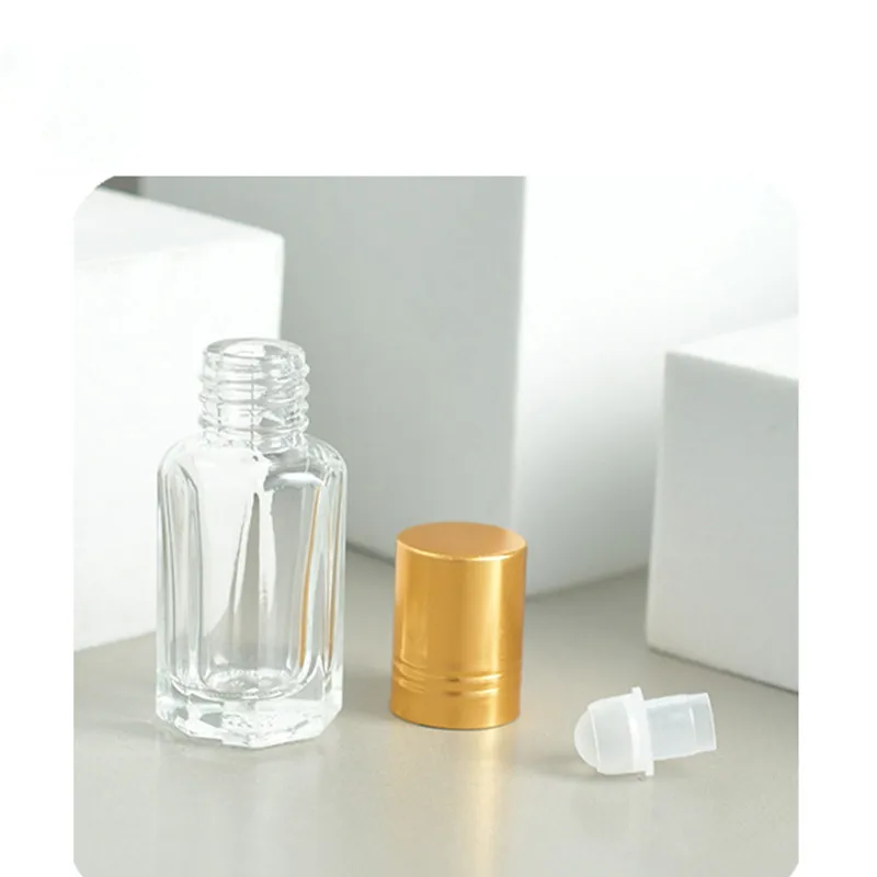 

10/30/50pcs 3ml 6ml 12ml Refillable Perfume Bottles Glass Roll-on Essential Oil Bottle Empty Cosmetics Sample Test Container