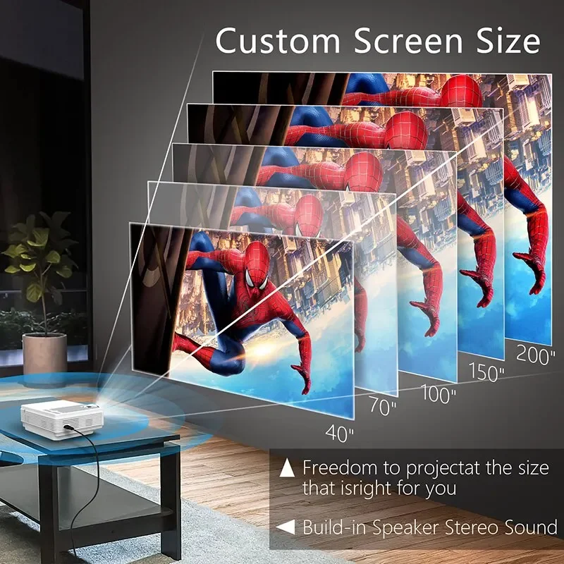 Проектор TFlag L36P Full Hd 1080P 4K Wi-Fi