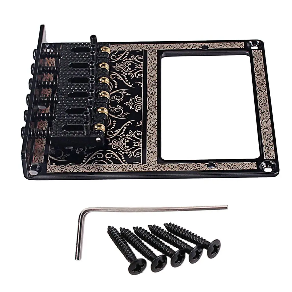 

Guitar Roller Saddle Bridge Tailpiece W/Screw Wrench For TL Guitar