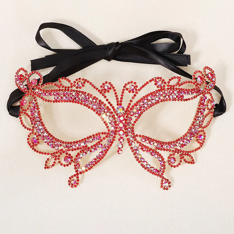 Модная маска для лица "Miallo Fashion Rhineston Butterfly" с камнями для женщин, аксессуары для праздничных маскарадов в стиле гипербола, роскошный ювелирный подарок.