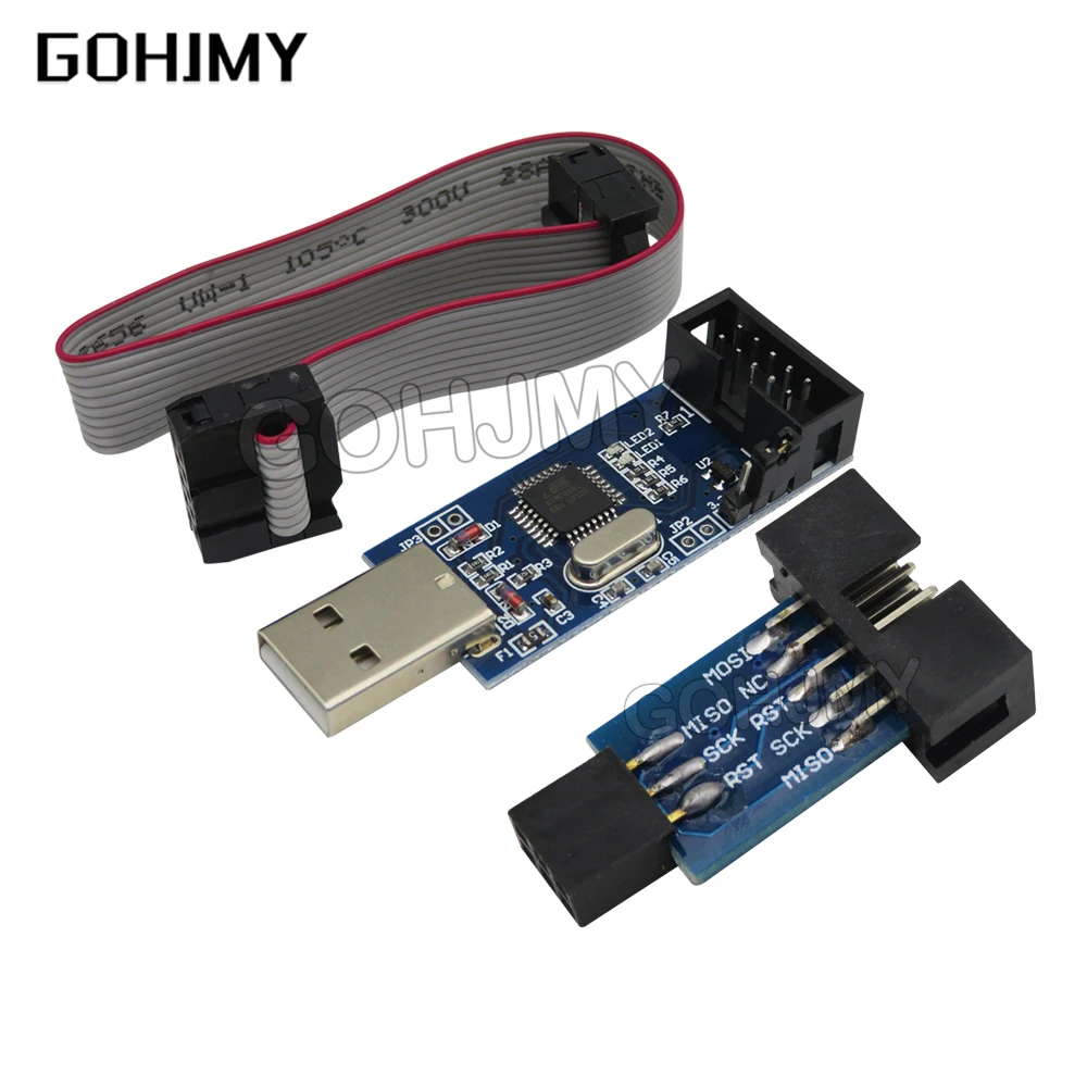 Программатор USBASP USBISP AVR USB ISP USB ASP ATMEGA128 ATMEGA8 с поддержкой Win7 64 STK500