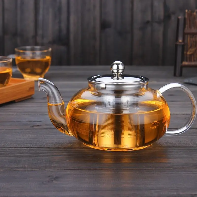 

Glass Minimalist Teapot Modern Design Tea Ceremony Set Tea Brewer Matcha Set Kitchen Accessories Kettle Tea Pot Family Teapot