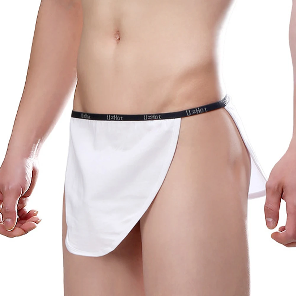 

Mens Bikini Underwear Casual Shorts U Convex For Man Loose Underpants Cotton Home Wear Short Thong Aro Pants Slip Hombre