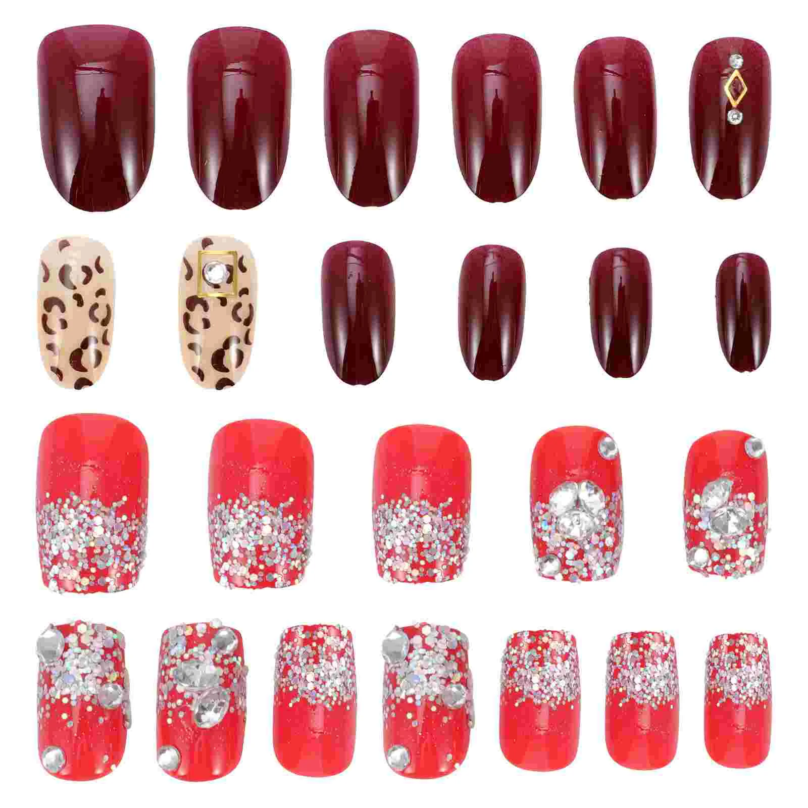 

48pcs Christmas Creative Convenient Fingernail Decals Nail for Nail Lovers