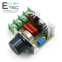 free shipping ac 220v 2000w scr voltage dimmer motor speed controller thermostat electronic voltage regulator module