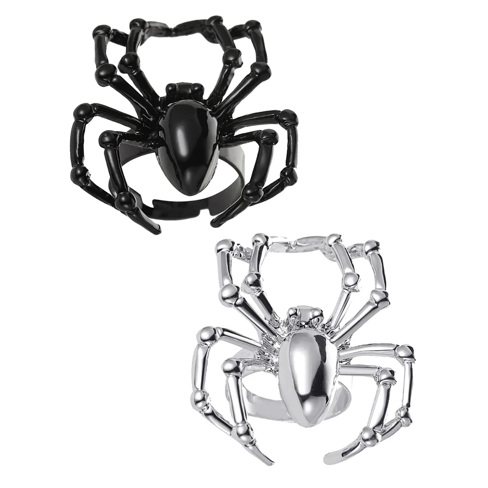 

Durable Glossy Creative Simulated Spider Ring Spider Ring Ring Party