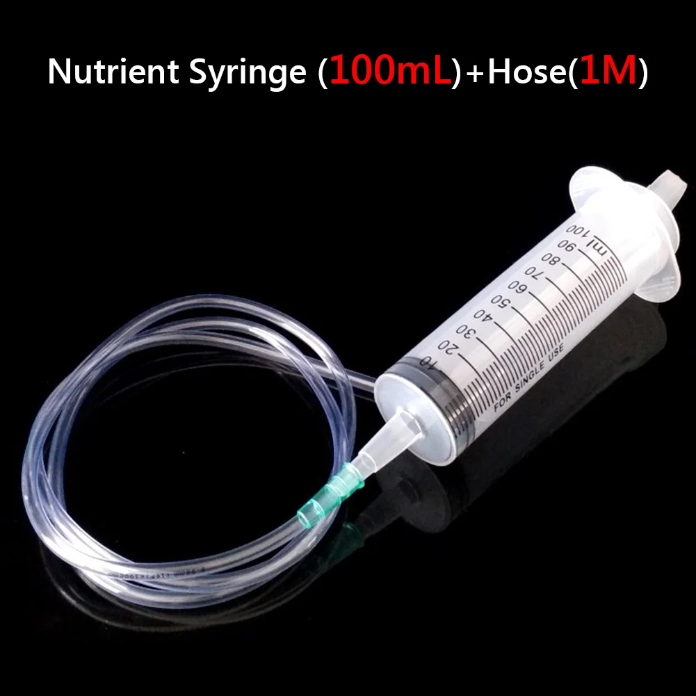 

Useful Large 100ml Plastic Syringe With 100cm Clear Tube Kit Set For Measuring Nutrient Wholesale Reusable Measuring Syringe