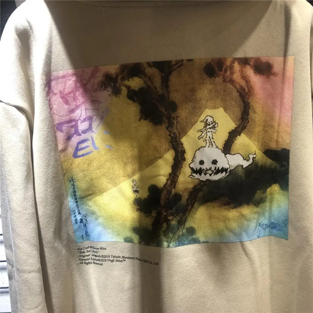 

Slim Size Kid Cudi Kanye West Hoodie Men Women KIDS SEE GHOSTS Hoodies Seven Album Limited Sweatshirts High Quality Pullovers