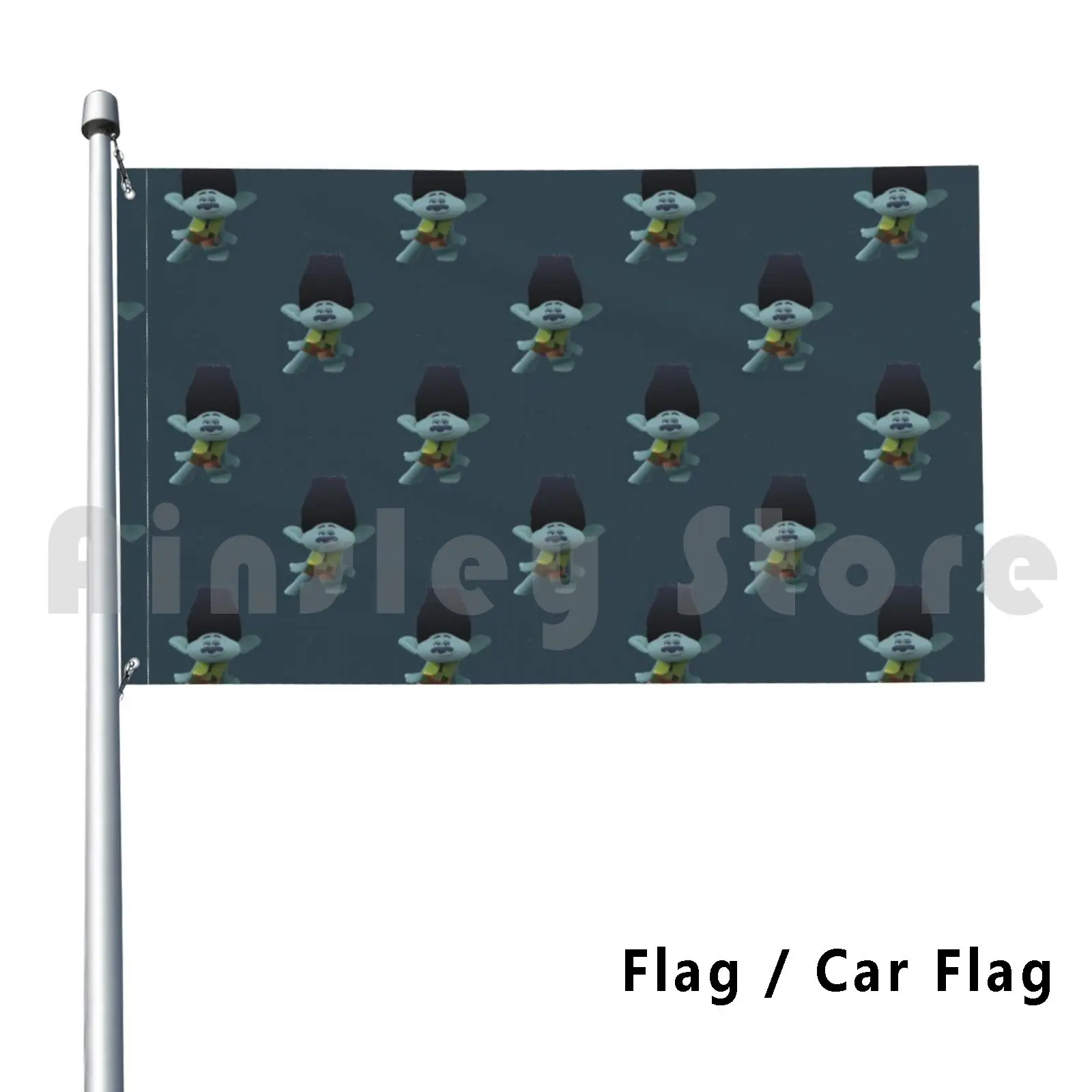 

Branch Pattern Outdoor Decor Flag Car Flag Branch Trolls Trolls World Tour Fan Art Pattern Design Collectiarts