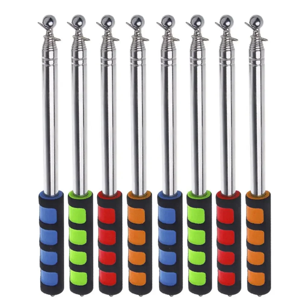 

Tour Steel Flagpole Banner Flagstaff Telescopic Stick Flexible Handle Extendable Stainless Guide Teaching Flagpole