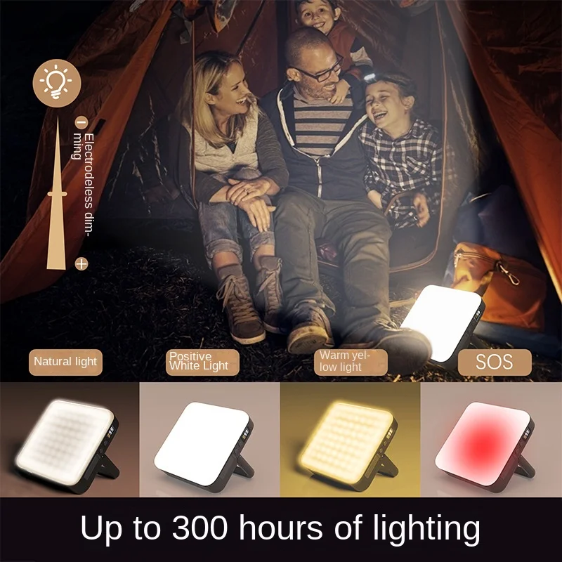 8000mAh LED Lantern Portable Camping Lamp Outdoor 4 Modes Magnet Flashlight Camping Lantern Rechargeable Tent Flashlight