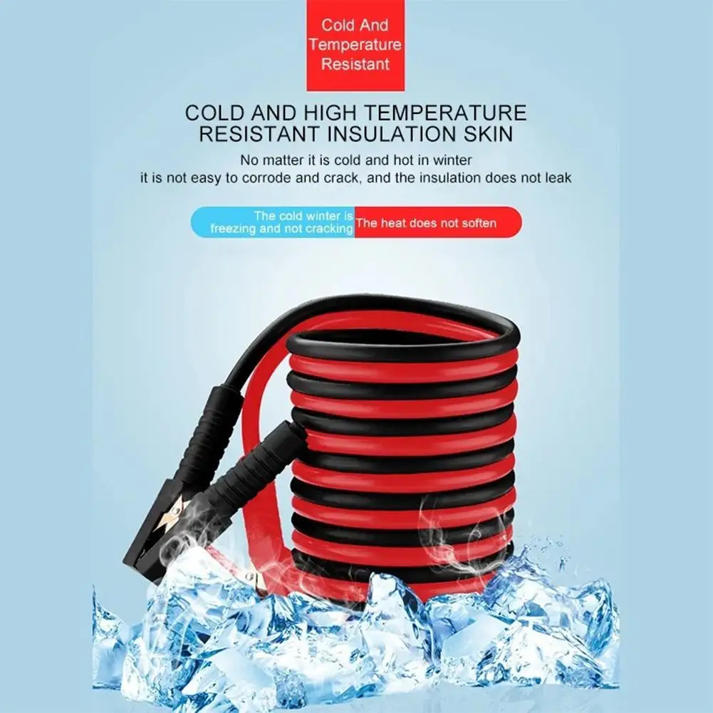 

4M 1000 Amp Emergency Power Start Cable Quality Booster Duty Cable Jumper Heavy Battery Booster Coppe Jumper Car Line