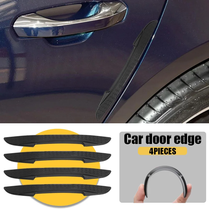 

4Pcs Rubber Car Door Edge Protection Sticker for Peugeot 206 308 307 208 207 3008 2008 508 407 301 406 408 607 Rcz Accessories