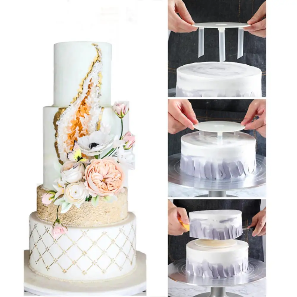 

2023 Multi-Layer Cake Stands Support Straw Frame Mold Tier Set Round Spacer Piling Bracket DIY Cake Decor Pastry Tool