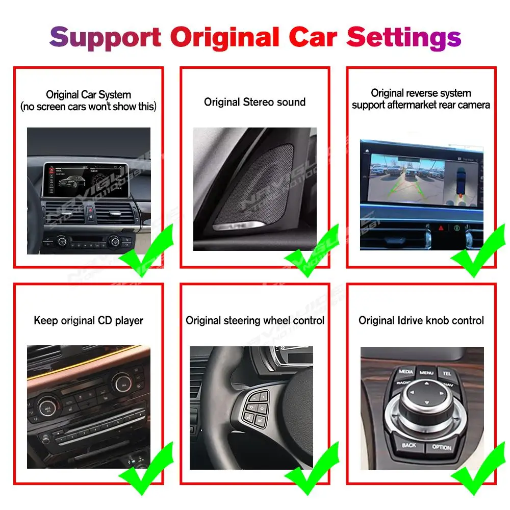 NAVIGUIDE Android13 12 3 &quotавтомобильный радиоприемник для BMW X1 F48 2016-2017 NBT система Carplay