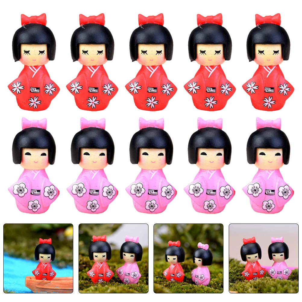 

10 Pcs Princess Toy Dolls Garden Cake Decoration Decoration Home Miniature Garden Fairies Baking Cake Ornaments Desk Topper