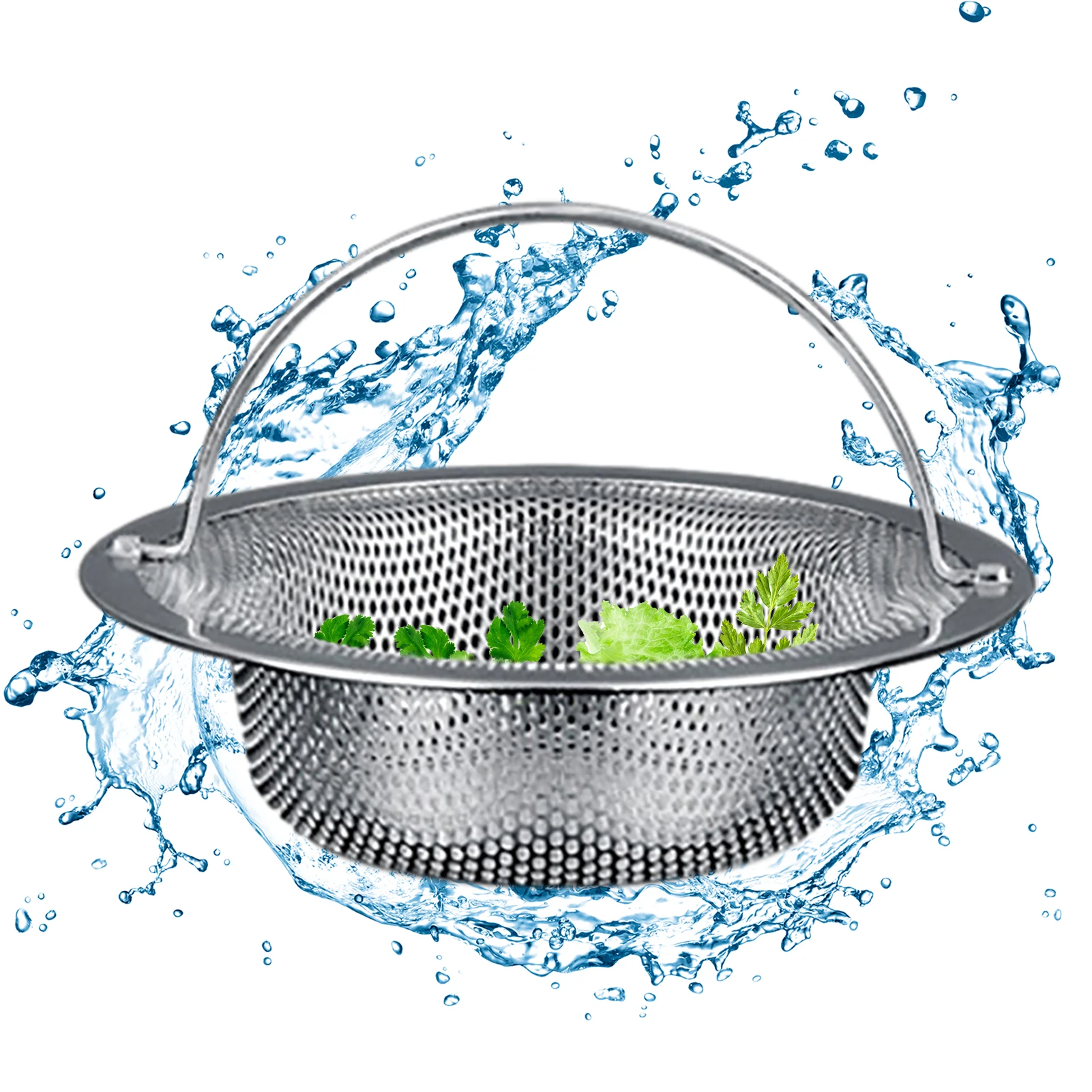 

Kitchen Sink Strainer Stainless Steel Flume Filter Mesh Trap Bathtub Wash Basin Sundries Drain Hole Strainer Kitchen Gadget
