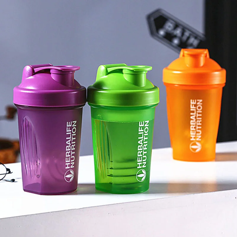 

Sport Shaker Bottle 400ML Whey Protein Powder Mixing Fitness Gym Shaker Outdoor Portable Plastic Drink Bottle Cocina cleaver
