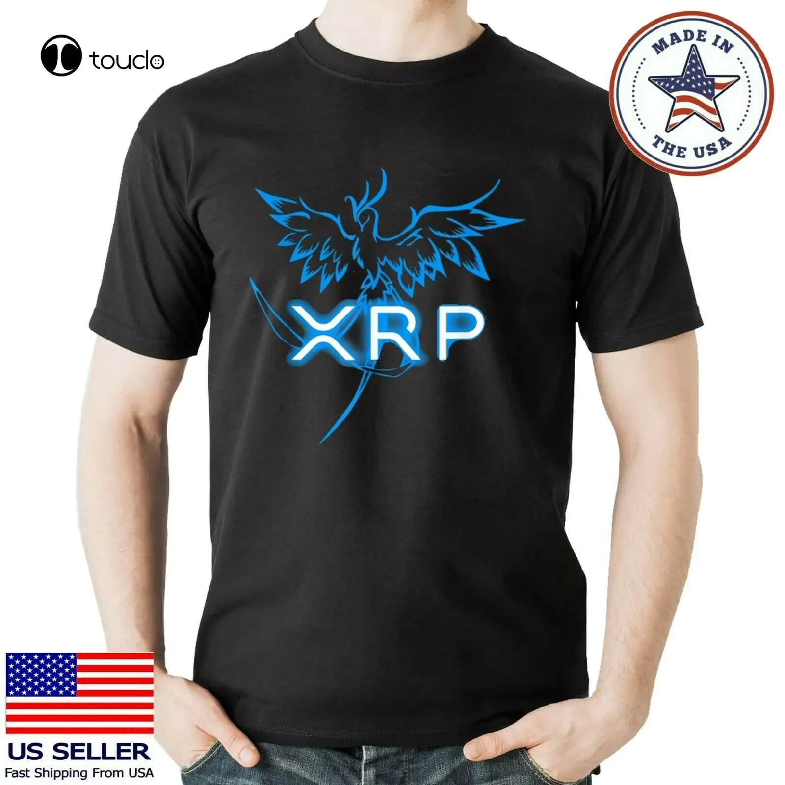 Xrp Merchandise Криптовалюта Подарочная футболка с криптовалютой Blockchain Хлопковая