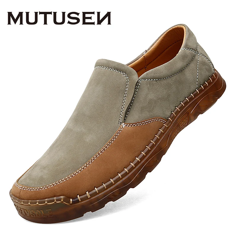 

Men Loafers Low Shoes Soft Genuine Leather Slip-On Sneakers Male Casual Comfortable Spring Men Loafers Mocassin Zapatos Hombre
