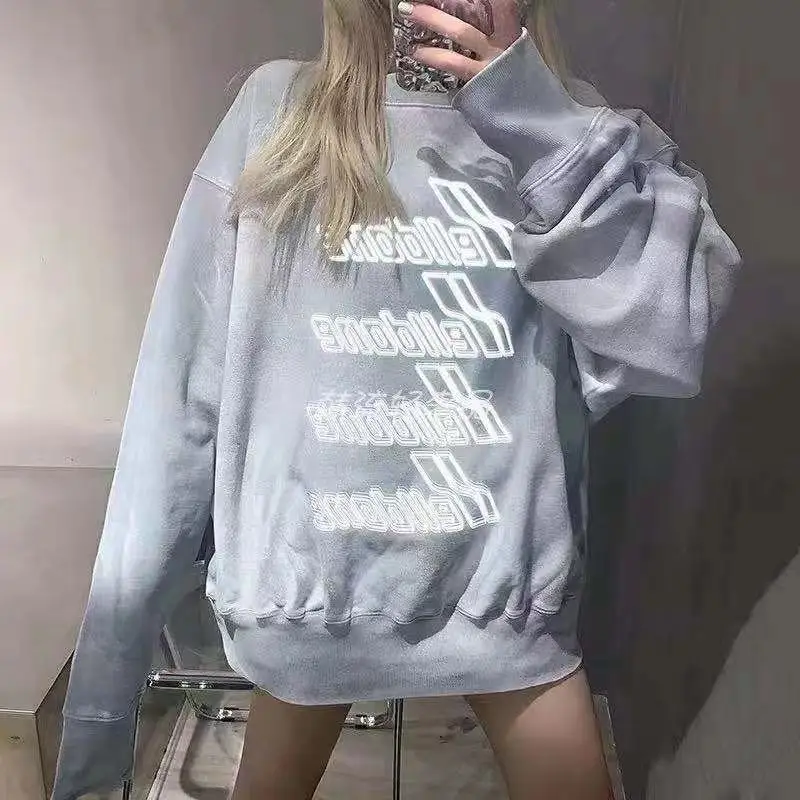 Это нишевой дизайн G-Dragon такой же отражающий винтажная толстовка с капюшоном