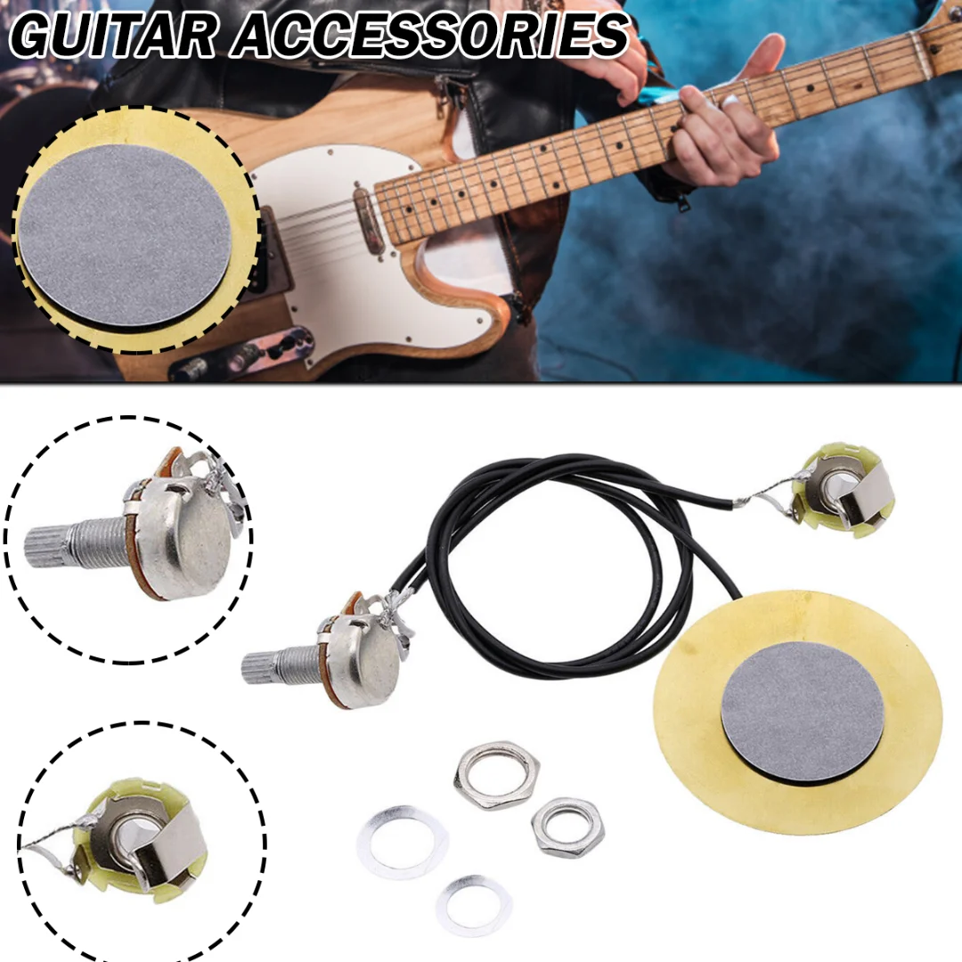 

Mayitr 1set 50MM Guitar Pickup Transducer Replacement Accessories For Acoustic Guitar Violin Ukulele Banjo Part