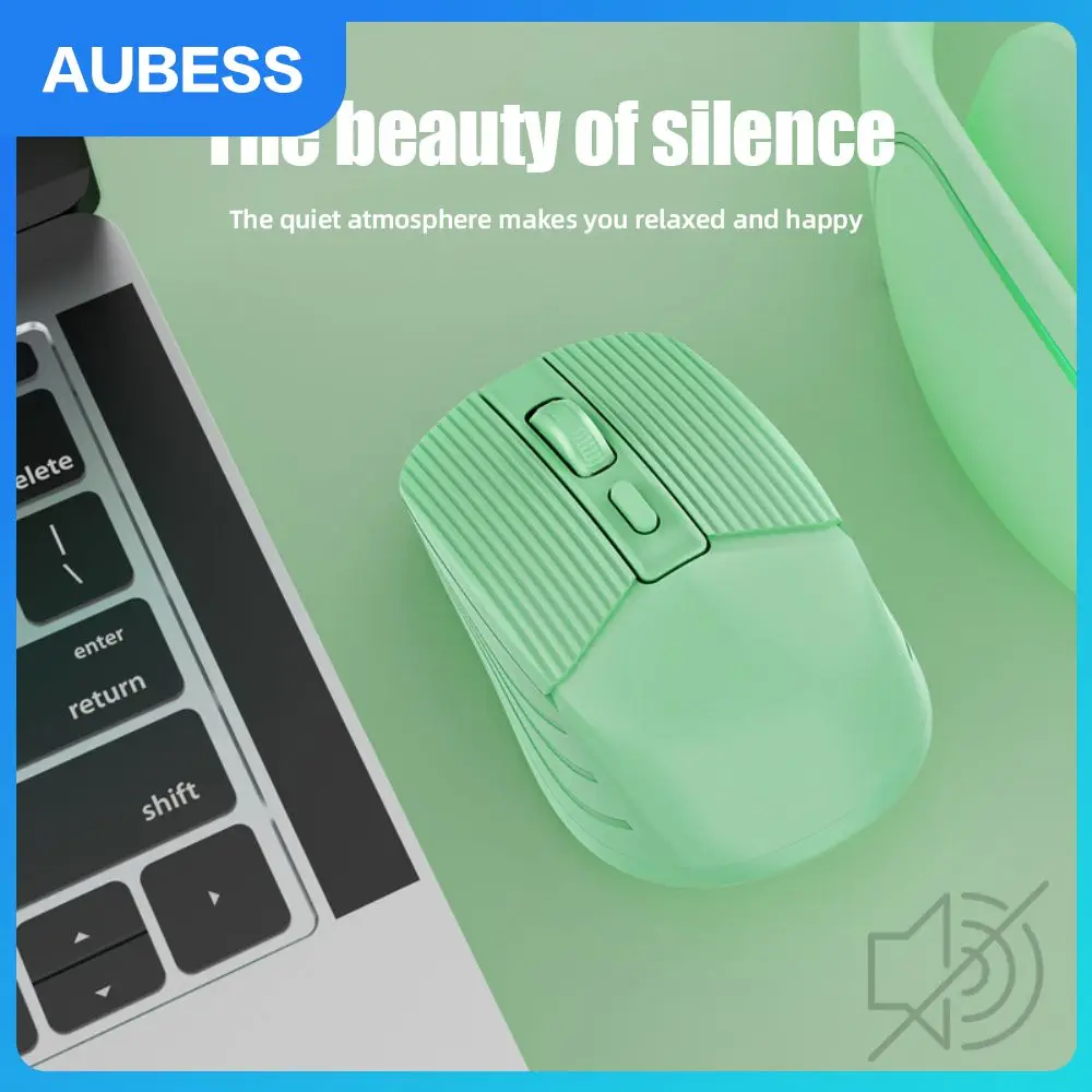 

10m Silent Tablet Laptop Mice Portable Pc Mause With Usb Receiver Dual-mode Wireless Mouse Consumer Electronics 500mah Non-slip