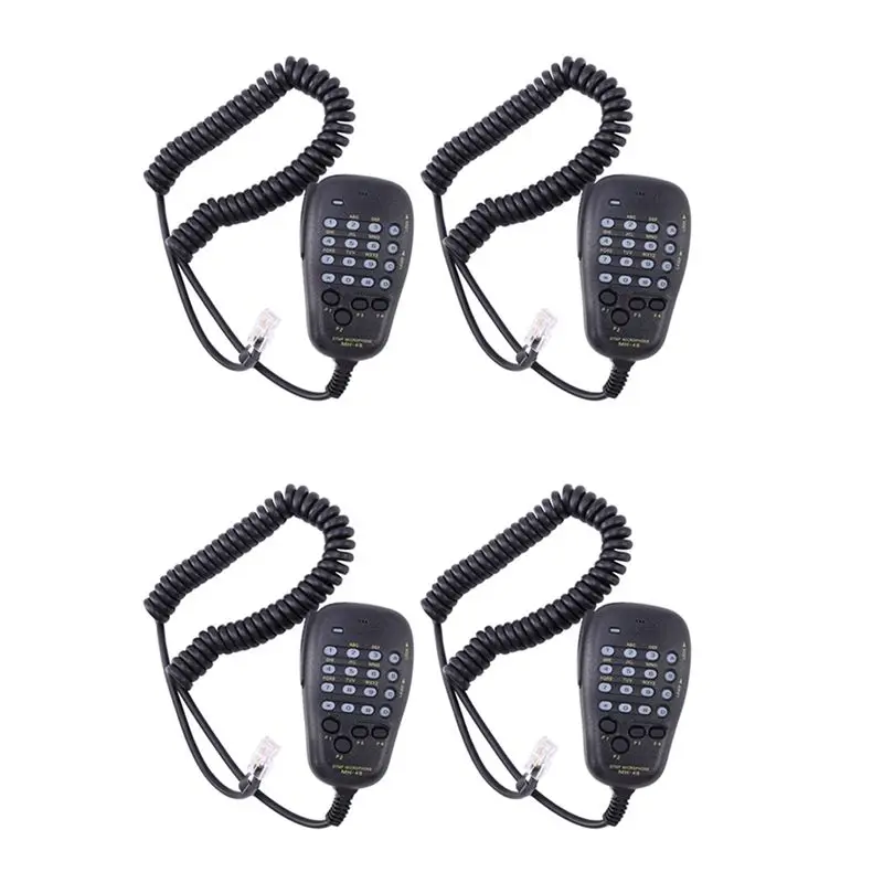 Фото Стильный динамик-микрофон 4X для YAESU MH-48 MH-48A6J DTMF, совместимый с FT-8800R, FT-8900R, FT-7900R, FT-1807, FT-7800R, FT-2900R №1