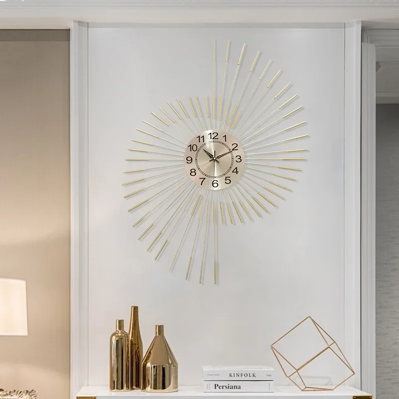 Павлин с открытым экраном аксессуары для дома часы из кованого железа украшение