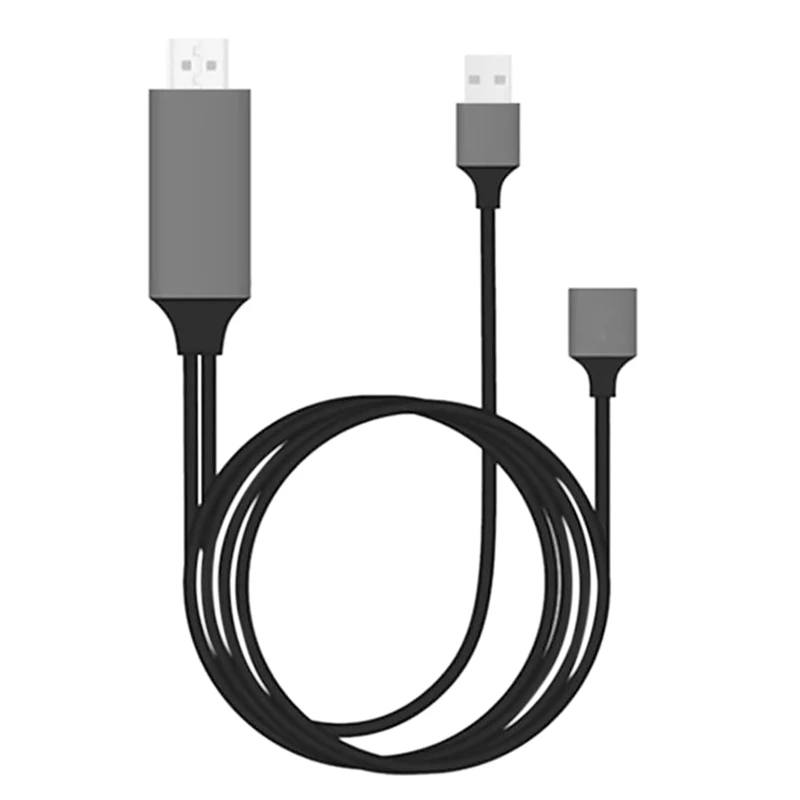 

Для Apple Android Тип USB-C мобильный телефон для HDMI проекционная линия двойного использования USB мама с линией экрана-черный