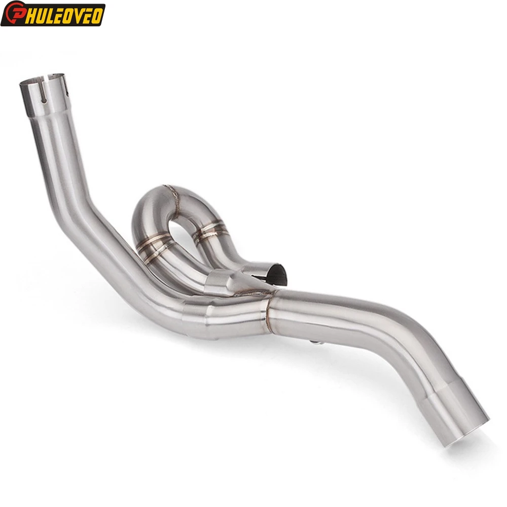 Фото Для Aprilia Shiver 750 SL750 2008-2016 мотоциклетный выхлопной разъем коллектора передняя труба Escape Moto глушитель средняя труба №1