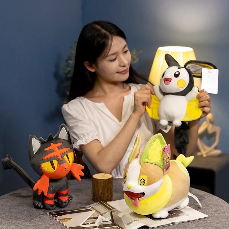 Игрушка плюшевая Yamper Litten милая мягкая кукла-Покемон из аниме милый подарок на