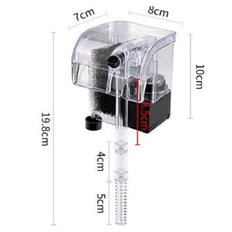 

Waterfall Filter Cleaning Oxygenation Pump Aquarium Wall-Mounted Silent External Fish Tank Filter