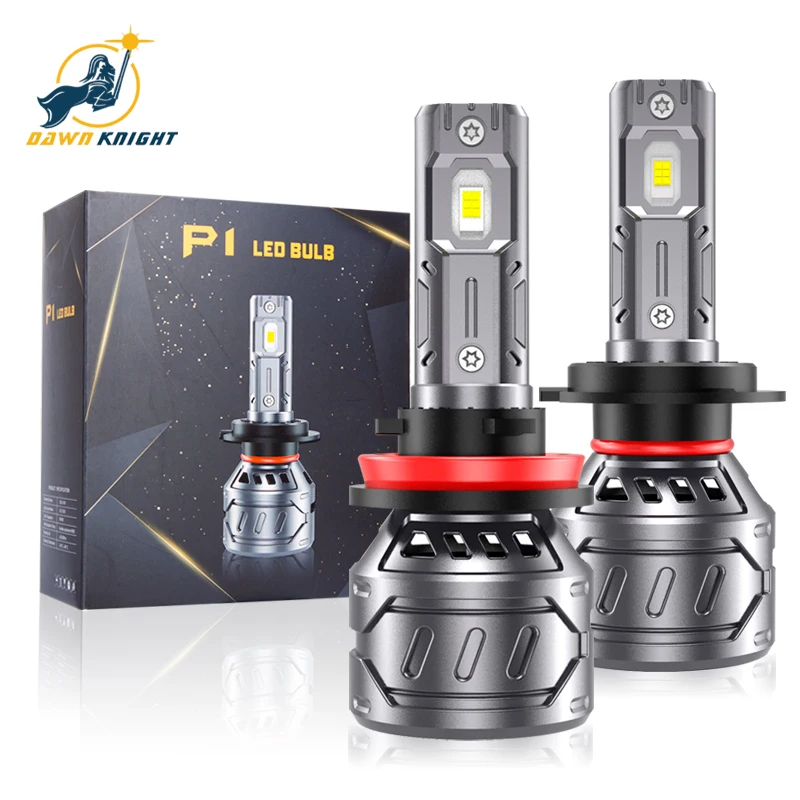 DAWNKNIGHT P1 Mini LED H7 H4 H11 9005 9006 H8 HB4 3000K для светодиодных ламп головного света 12 В 6000K Turbo
