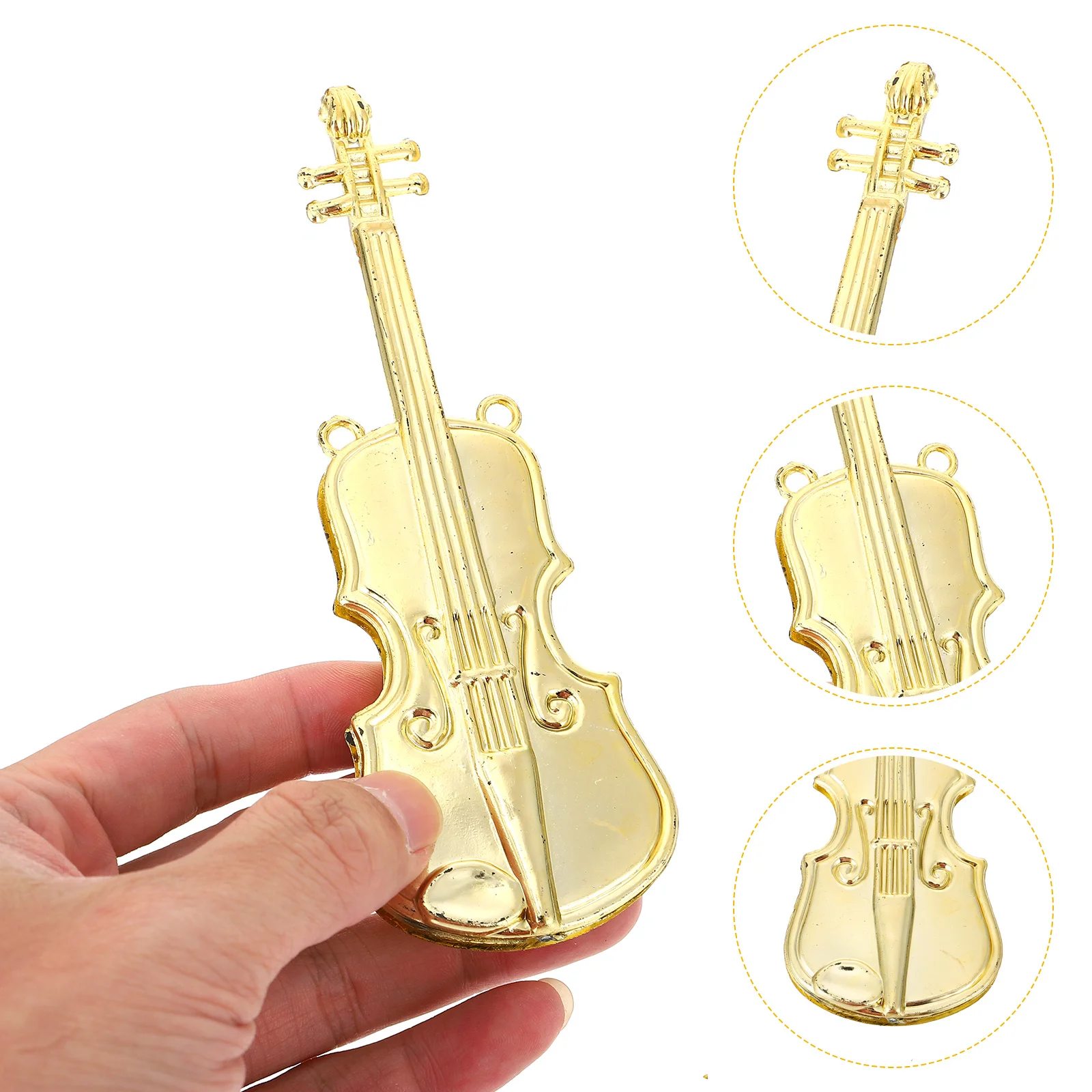 

Instrument Christmas Musical Ornament Tree Model Trumpet Miniature Decor Ornaments Mini Pendantguitarplastic Violin Hanging