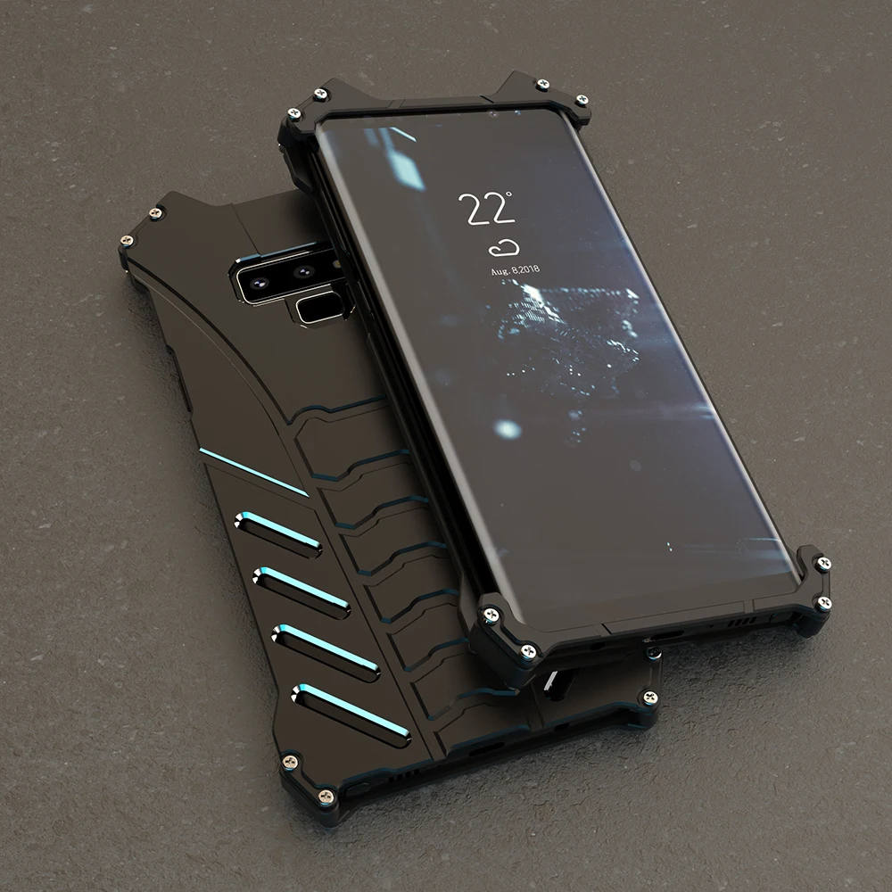 

2022.R-JUST For Samsung Galaxy A9S A8S C5 C7 A9 star lite Heavy Dust Metal Armor Anodized Aluminum Case Fundas Coque Housing