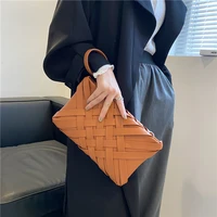 women%e2%80%99s braided shoulder purse fashion tote handbag woman minimalist crossbody flapper satchel clutch evening bag