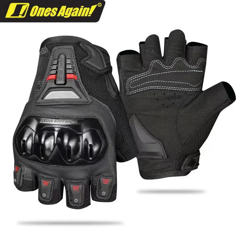 

Bike riding gloves men's and women's motorcycle rider breathable half-finger racing windproof and anti-fall equipment set