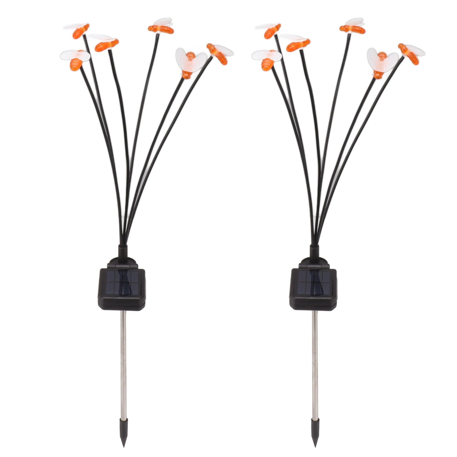 Солнечные садовые фонари IP65 Водонепроницаемый 6 световых головок Декоративные