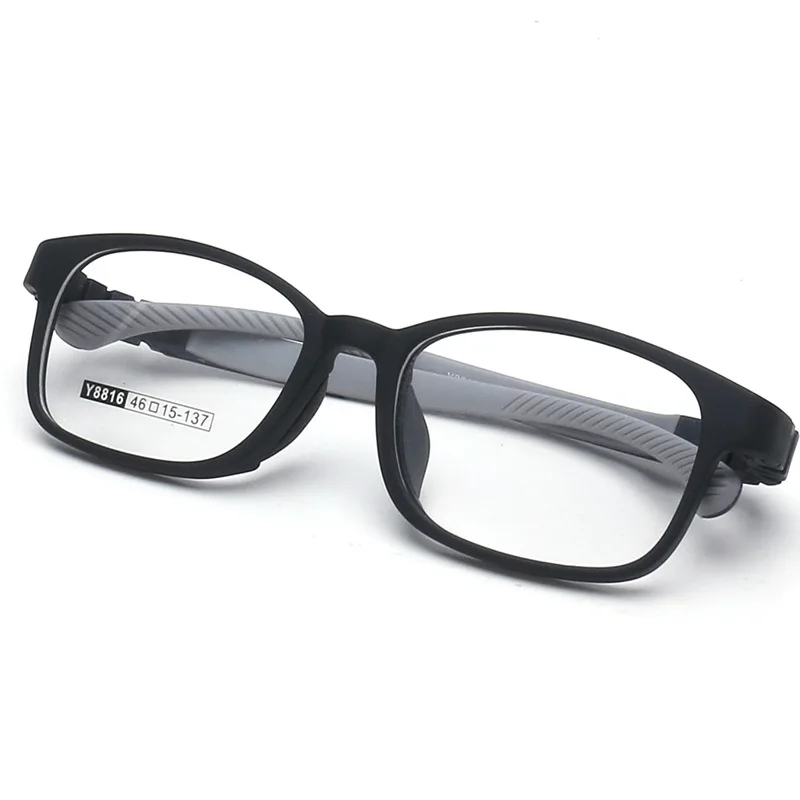

46-15-137Kids Eyeglasses Children Unbreakable TR90 Glasses Optical Prescription Eyewear Frames Girls Boys Blue Patchwork Glasses