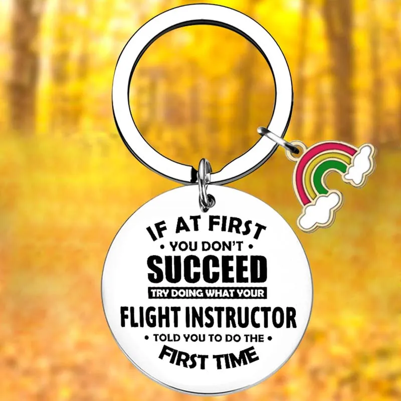 

Flight Instructor Appreciation Gift Keychain Best Flight Teacher Ever Key Chain Pendant Jewelry Pilot Thank You Gift