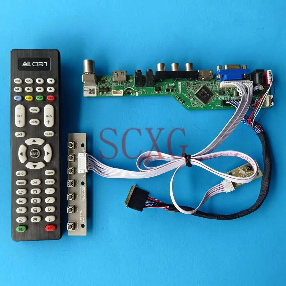 

Светодиодная плата контроллера N173FGE-L21 для ЖК-дисплея, комплект «сделай сам», совместимая с HDMI, VGA, AV, USB 17,3, 1600, 900, аналоговый ТВ-сигнал, 40-конта...